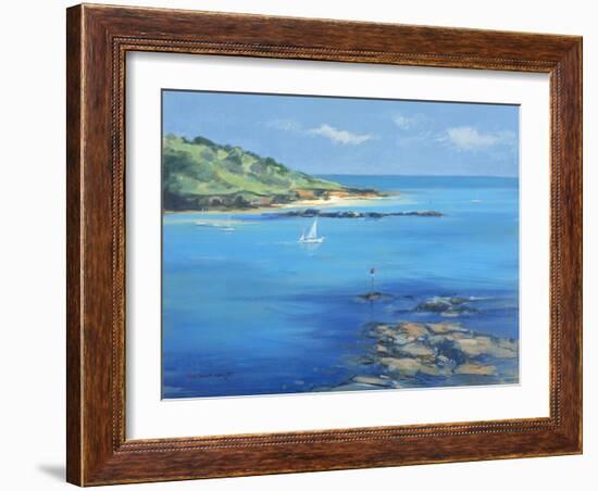 Sailing out of Salcombe, 2000-Jennifer Wright-Framed Giclee Print