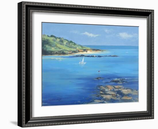 Sailing out of Salcombe, 2000-Jennifer Wright-Framed Giclee Print