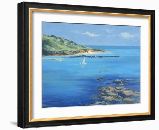 Sailing out of Salcombe, 2000-Jennifer Wright-Framed Giclee Print