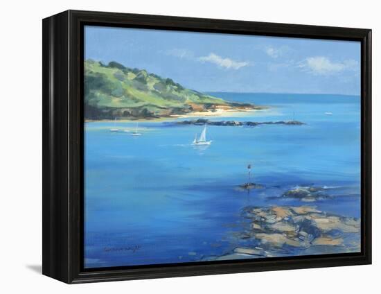 Sailing out of Salcombe, 2000-Jennifer Wright-Framed Premier Image Canvas