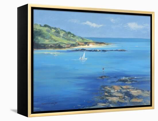 Sailing out of Salcombe, 2000-Jennifer Wright-Framed Premier Image Canvas