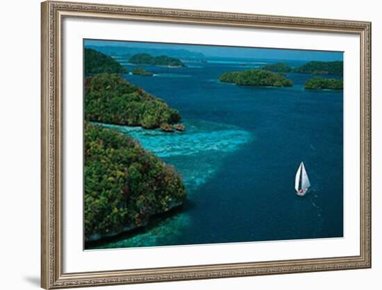 Sailing Palau-Jean-Luc Allegre-Framed Art Print