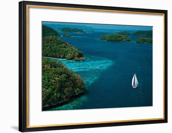 Sailing Palau-Jean-Luc Allegre-Framed Art Print