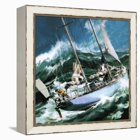 Sailing Round the World -- the Wrong Way-Wilf Hardy-Framed Premier Image Canvas