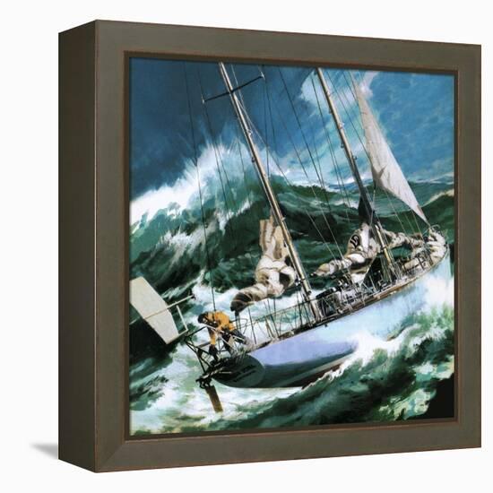 Sailing Round the World -- the Wrong Way-Wilf Hardy-Framed Premier Image Canvas