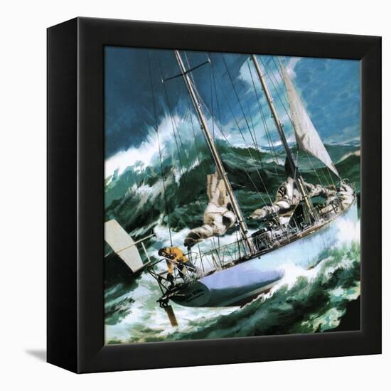 Sailing Round the World -- the Wrong Way-Wilf Hardy-Framed Premier Image Canvas