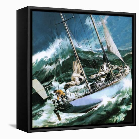 Sailing Round the World -- the Wrong Way-Wilf Hardy-Framed Premier Image Canvas