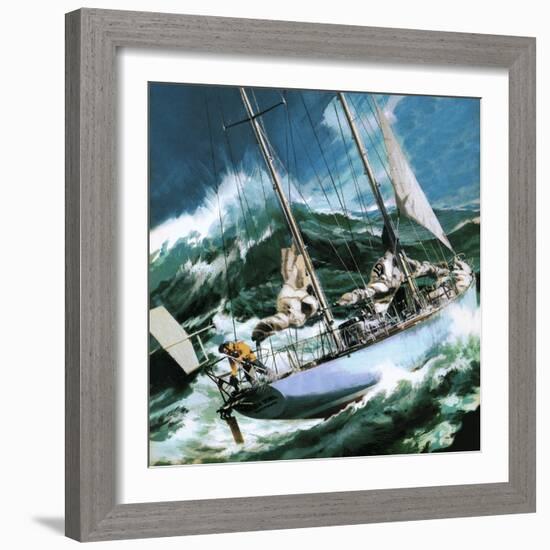 Sailing Round the World -- the Wrong Way-Wilf Hardy-Framed Giclee Print