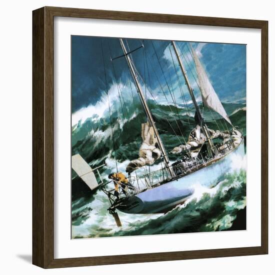 Sailing Round the World -- the Wrong Way-Wilf Hardy-Framed Giclee Print