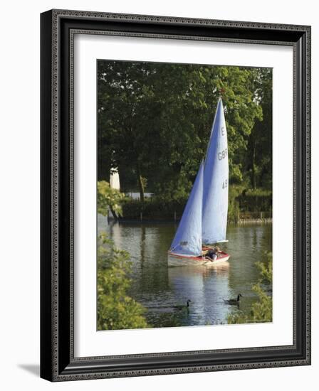 Sailing School, Arrow Valley Lake Country Park, Redditch, Worcestershire, Midlands, England-David Hughes-Framed Photographic Print