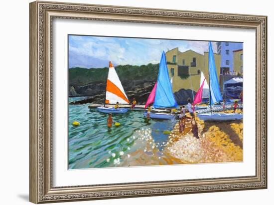 Sailing School, Calella De Palafrugall, Costa Brava, Spain, 2014-Andrew Macara-Framed Giclee Print