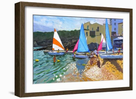 Sailing School, Calella De Palafrugall, Costa Brava, Spain, 2014-Andrew Macara-Framed Giclee Print