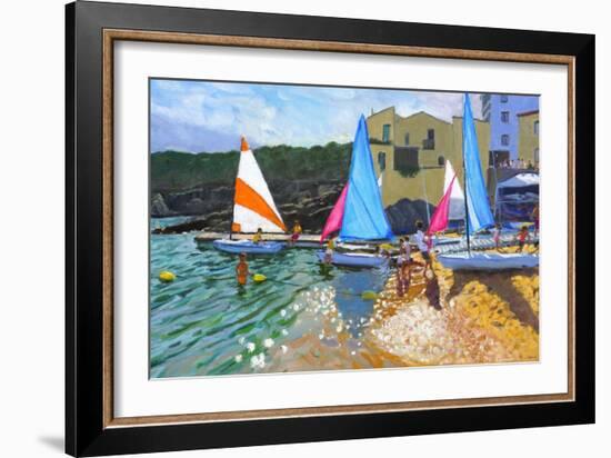 Sailing School, Calella De Palafrugall, Costa Brava, Spain, 2014-Andrew Macara-Framed Giclee Print