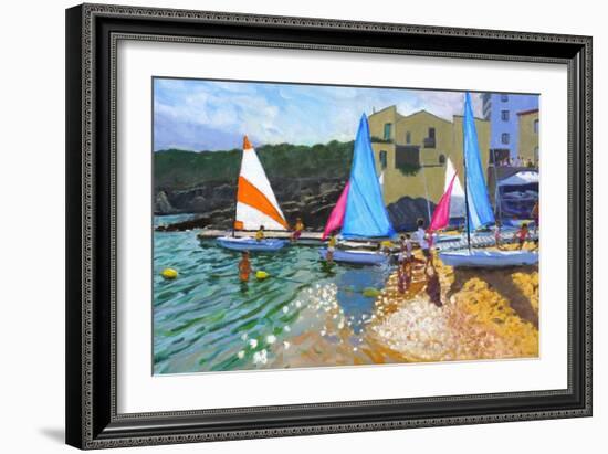 Sailing School, Calella De Palafrugall, Costa Brava, Spain, 2014-Andrew Macara-Framed Giclee Print