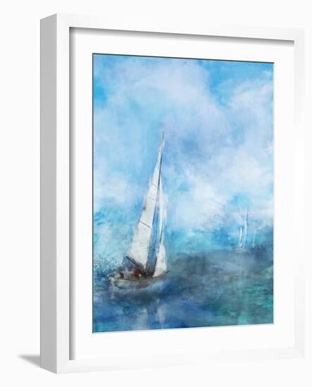 Sailing Sea 1-Ken Roko-Framed Art Print