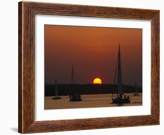 Sailing Season Begins, Gilford, New Hampshire-Jim Cole-Framed Photographic Print