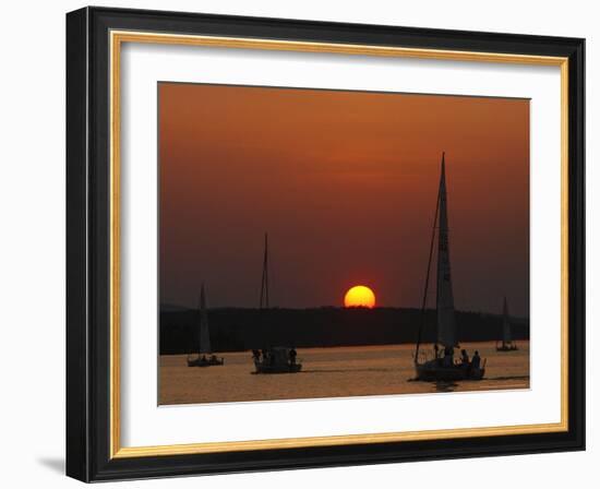 Sailing Season Begins, Gilford, New Hampshire-Jim Cole-Framed Photographic Print