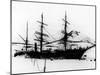 Sailing Ship "Discovery", of Robert F. Scott to South Pole, Frozen During Exploration of Antarctica-null-Mounted Photographic Print