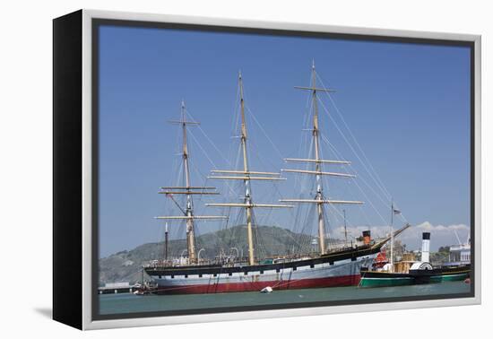 Sailing Ship T.S. Balclutha at Hyde Street Pier, San Francisco, California, Usa-Rainer Mirau-Framed Premier Image Canvas