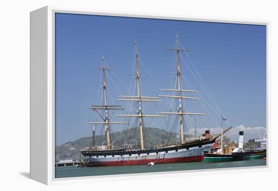 Sailing Ship T.S. Balclutha at Hyde Street Pier, San Francisco, California, Usa-Rainer Mirau-Framed Premier Image Canvas