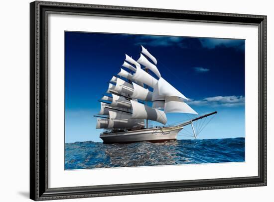 Sailing Ship-Antartis-Framed Photographic Print