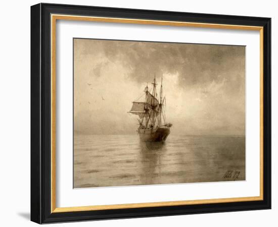 Sailing Ship-Lev Felixovich Lagorio-Framed Giclee Print