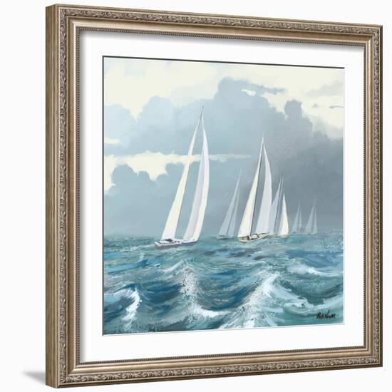 Sailing Ships II-Rick Novak-Framed Art Print