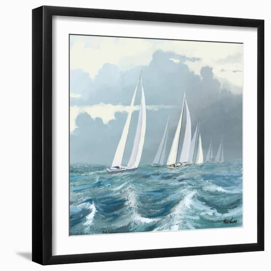 Sailing Ships II-Rick Novak-Framed Art Print
