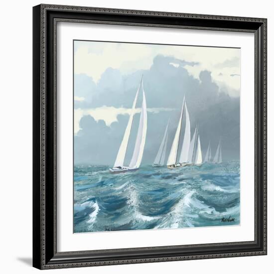 Sailing Ships II-Rick Novak-Framed Art Print