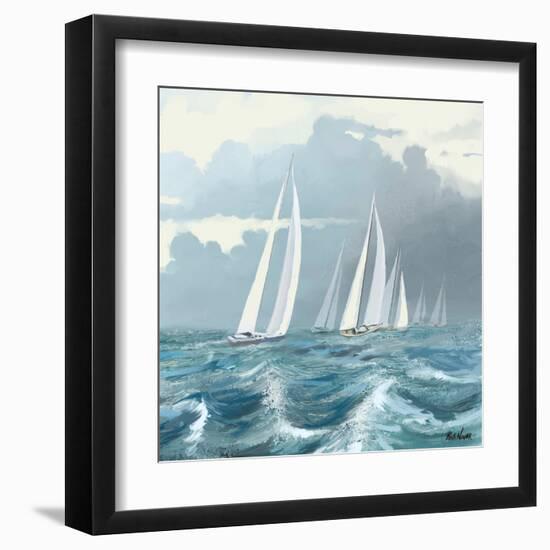 Sailing Ships II-Rick Novak-Framed Art Print