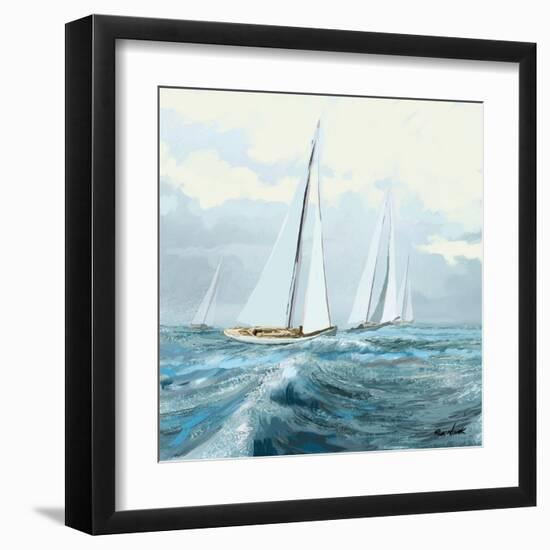 Sailing Ships III-Rick Novak-Framed Art Print