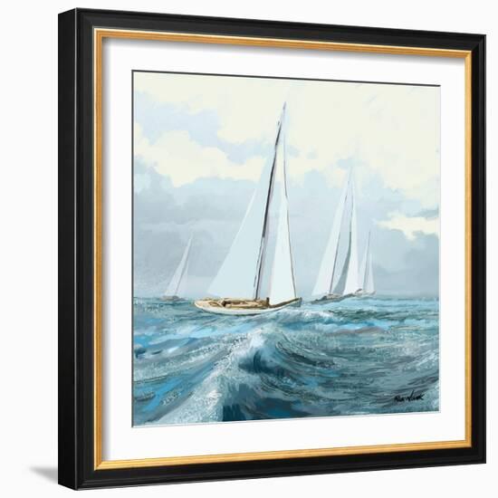 Sailing Ships III-Rick Novak-Framed Art Print