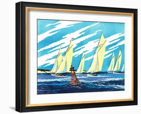 Sailing Ships - Jack & Jill-Wilmer H. Wickham-Framed Giclee Print