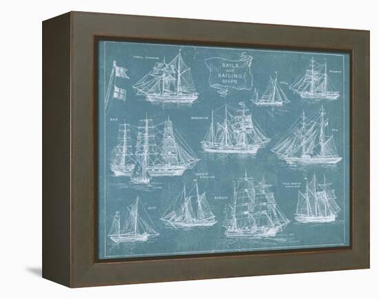 Sailing Ships-Hugo Wild-Framed Stretched Canvas