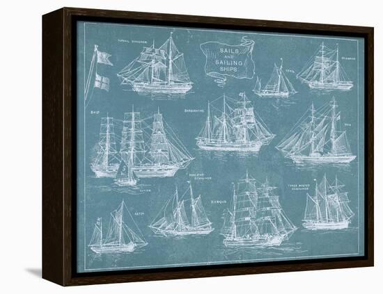 Sailing Ships-Hugo Wild-Framed Stretched Canvas