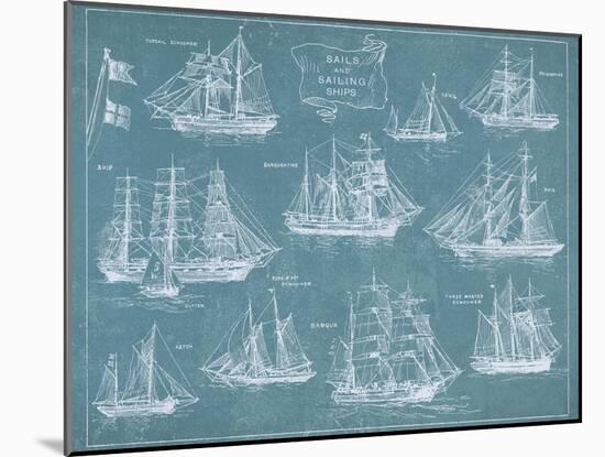 Sailing Ships-Hugo Wild-Mounted Art Print