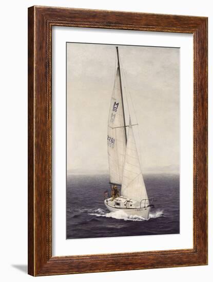 Sailing Solo-David Knowlton-Framed Giclee Print