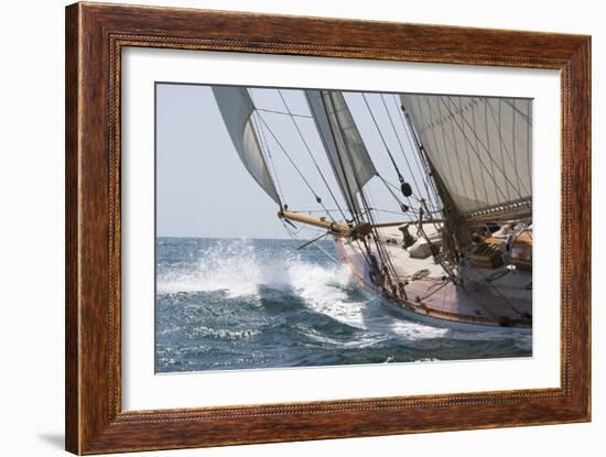 Sailing Splatter-Ben Wood-Framed Giclee Print