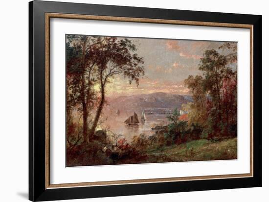 Sailing (The Hudson at Tappan Zee), 1883-Jasper Francis Cropsey-Framed Giclee Print