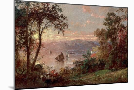 Sailing (The Hudson at Tappan Zee), 1883-Jasper Francis Cropsey-Mounted Giclee Print