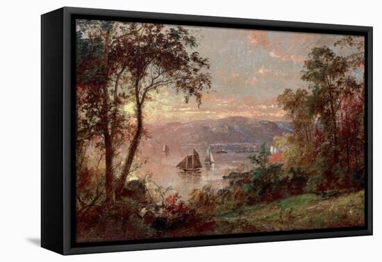 Sailing (The Hudson at Tappan Zee), 1883-Jasper Francis Cropsey-Framed Premier Image Canvas