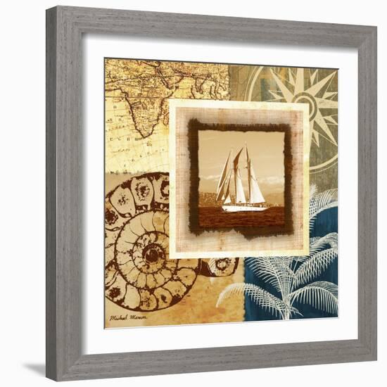 Sailing the Seas I-Michael Marcon-Framed Art Print