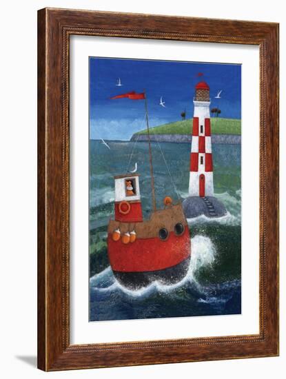 Sailing to the Lighthouse-Peter Adderley-Framed Premium Giclee Print