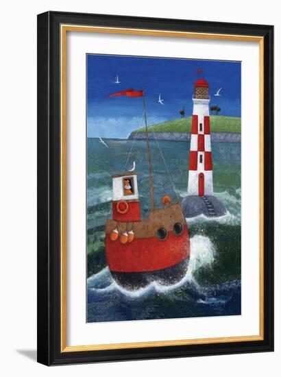 Sailing to the Lighthouse-Peter Adderley-Framed Premium Giclee Print