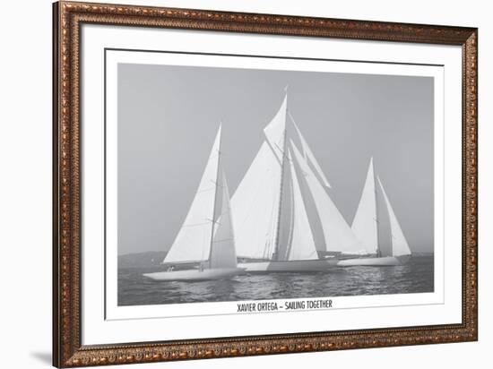 Sailing Together-Xavier Ortega-Framed Art Print