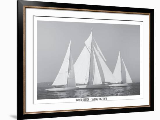 Sailing Together-Xavier Ortega-Framed Art Print