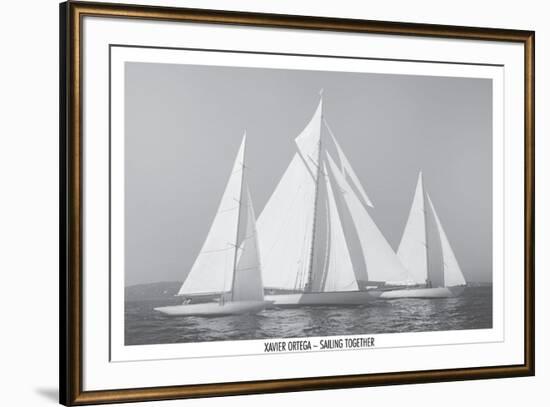 Sailing Together-Xavier Ortega-Framed Art Print