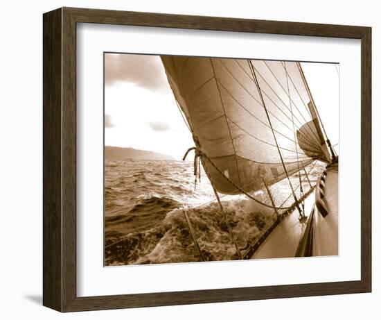 Sailing Towards the Sun-null-Framed Art Print