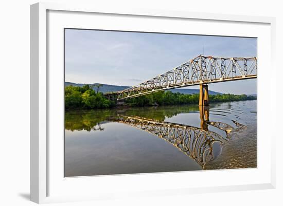 Sailing under a Bridge over the Tennessee River, Tennessee, USA-Joe Restuccia III-Framed Photographic Print