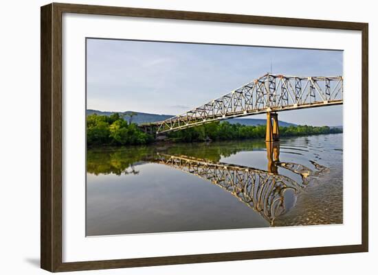 Sailing under a Bridge over the Tennessee River, Tennessee, USA-Joe Restuccia III-Framed Photographic Print